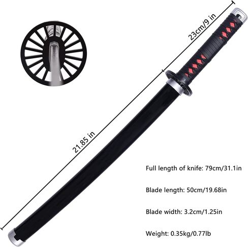 31inch Cospaly Sword Anime Replica Sword Suitable for Character Dress up, Anime Lovers Collection Decoration, not Sharp in Saudi Arabia