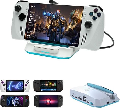 منصة AVerMedia Steam Deck مع HDMI 4K@60 هرتز، وشحن USB C، ونسخ الشاشة، والتقاط الفيديو لسطح البخار، وROG Ally، وLegion Go، وMSI Claw، وSwitch، وiPhone، وiPad - X'TRA GO GC515 in Kuwait