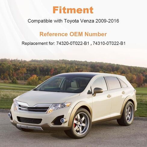 السائق الأيسر وجانب الركاب الأيمن Sun Fisor مع ضوء متوافق مع Toyota Venza 2009 2010 2011 2012 2014 2015 2015 2016 Beige Sunvisor Replacement for 74320-0T022-B1 74310-0T022-B1 1 زوج in Saudi Arabia