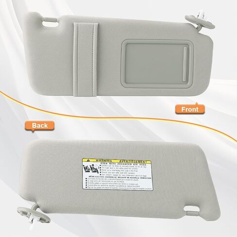 السائق الأيسر وجانب الركاب الأيمن Sun Fisor مع ضوء متوافق مع Toyota Venza 2009 2010 2011 2012 2014 2015 2015 2016 Beige Sunvisor Replacement for 74320-0T022-B1 74310-0T022-B1 1 زوج in Saudi Arabia
