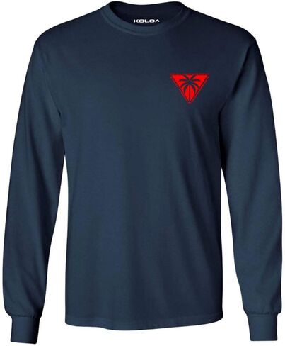 Koloa Surf Mens Triangulated Palm Logo Long Sleeve Tee in Reg, Big and Tall in Kuwait