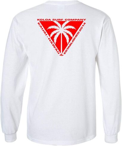 Koloa Surf Mens Triangulated Palm Logo Long Sleeve Tee in Reg, Big and Tall in Kuwait