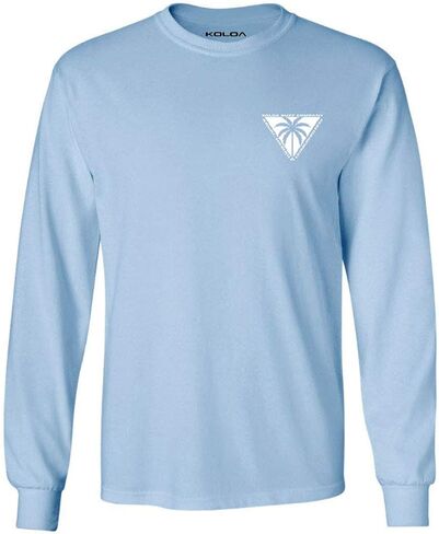 Koloa Surf Mens Triangulated Palm Logo Long Sleeve Tee in Reg, Big and Tall in Kuwait