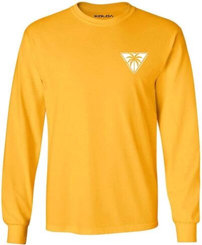 Koloa Surf Mens Triangulated Palm Logo Long Sleeve Tee in Reg, Big and Tall in Kuwait