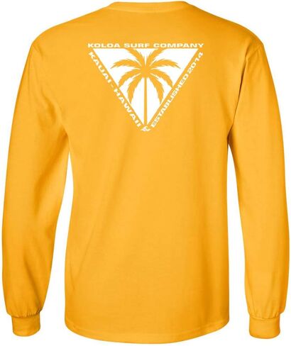 Koloa Surf Mens Triangulated Palm Logo Long Sleeve Tee in Reg, Big and Tall in Kuwait
