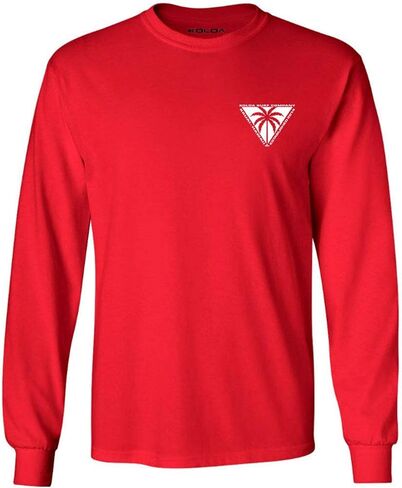 Koloa Surf Mens Triangulated Palm Logo Long Sleeve Tee in Reg, Big and Tall in Kuwait