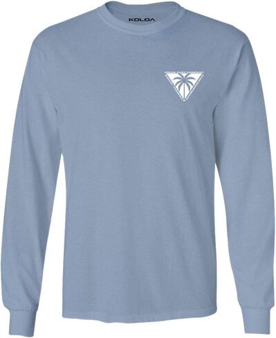 Koloa Surf Mens Triangulated Palm Logo Long Sleeve Tee in Reg, Big and Tall in Kuwait
