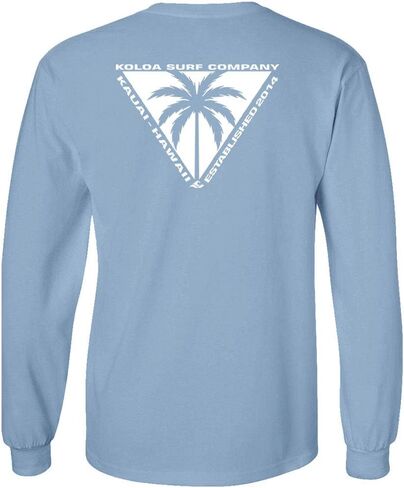 Koloa Surf Mens Triangulated Palm Logo Long Sleeve Tee in Reg, Big and Tall in Kuwait