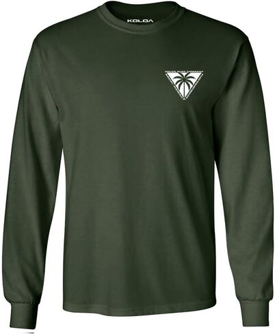 Koloa Surf Mens Triangulated Palm Logo Long Sleeve Tee in Reg, Big and Tall in Kuwait
