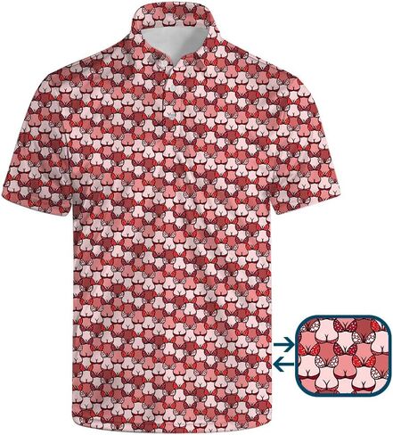 Golf Polo Shirts for Men Quick Dry Short Sleeve Performance Golf Shirts Moisture Wicking Polo Shirts in Saudi Arabia