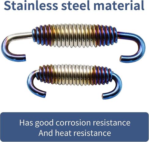 1 Pack 2 Pcs Motorcycle Exhaust Pipe Spring, Exhaust Pipe Active Spring Fastener,Universal For Motorbike Scooter Atv (Multicolored) in Saudi Arabia
