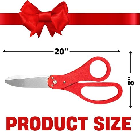 25 Inch Ceremony Scissors Black — Heavy Duty Shears 25" Black Giant Scissors for Grand Openings Large Ribbon Cutting Shears for Special Events and Ceremonies in Kuwait