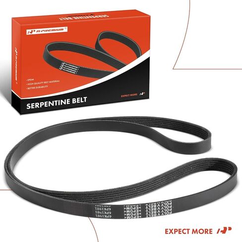 A-Premium Serpentine Drive Belt Compatible with Buick LaCrosse, Regal & Cadillac CTS & Chevrolet Captiva Sport & Subaru Outback, Legacy & Mercedes-Benz & Mercury & Land Rover Range Rover & Saab 9-5 in Saudi Arabia