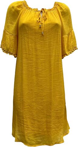 MLLE GABRIELLE WOMENS SOLD KNEE LENGE STROP STORCH NECK مع فستان مبطن مع تفاصيل بوم بوم الفرنسية in Kuwait
