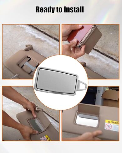 غطاء مرآة Sun Visor Vanity Mirror ملاءمة لـ Mercedes-Benz Gle Glc C E in Kuwait