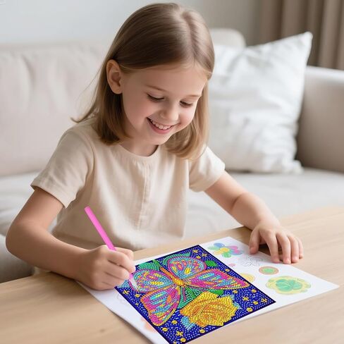 FlyingMage 4 Pack Diamond Art Painting Kits for Adults, Full Drill 5D Diamond Dots Cute Animal Paintings Kits Art and Crafts for Decoration & Gifts (Blue Seahorse+Dolphin+Turtle+Octopus) in Kuwait