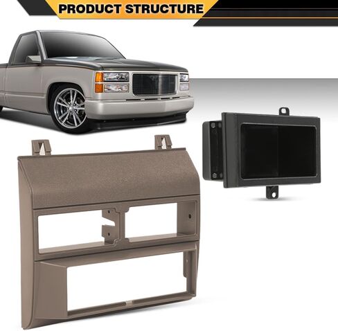 لوحة غلاف Dashboard Dash Install Install Dash Kit Tharness Adapter متوافق مع Chevy GMC Trucks 1988 1989 1990 1991 1992 1993 1994 Brown in Saudi Arabia