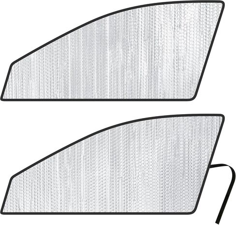 YelloPro Side Window Front Seat Sunshade (Set of 2) Custom Fit for 2009 2010 2011 2012 2013 2014 2015 2016 2017 2018 2019 2020 Nissan 370Z Coupe, Roadster, UV Reflector Sun Protection Accessories in Saudi Arabia