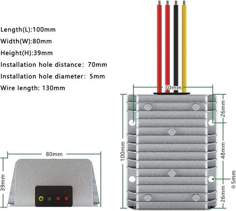 1PC AC24V إلى DC24V 8A 10A 12A 15A وحدة محول الجهد الجهد AC36V إلى DC24V منظم الجهد (8A ، AC24V (22-28V) _DC24V) in Saudi Arabia