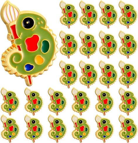 24 PCS Chameleon Brooch Pins for Women Summer Cartoon Animal Pins Pins st chameleon paint paint brooch brooch mashing angian parge for painter art party party backpack hat stack in Kuwait