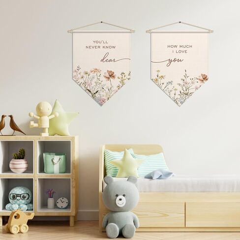 Christian Bible Verse Wall Decor, Scripture Posters Hanger Frame, Praise God From Whom All Blessings Flow, Doxology Pennant Flag Banner, Bedroom Nursery Wall Art, Baby Shower Gifts for Baby Boy Girl in Kuwait