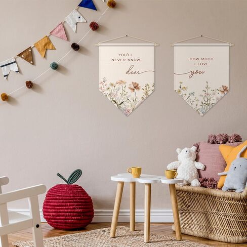 Christian Bible Verse Wall Decor, Scripture Posters Hanger Frame, Praise God From Whom All Blessings Flow, Doxology Pennant Flag Banner, Bedroom Nursery Wall Art, Baby Shower Gifts for Baby Boy Girl in Kuwait