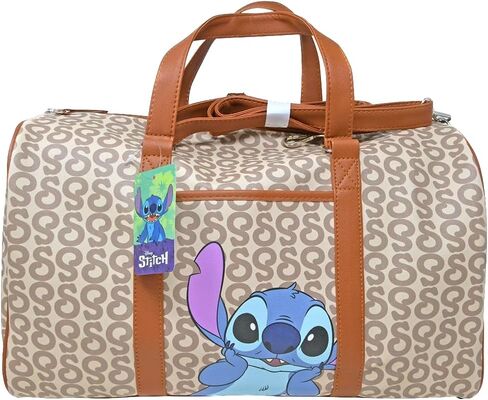 Disney Girls' Travel Duffle Bag Tote, Beige in Saudi Arabia