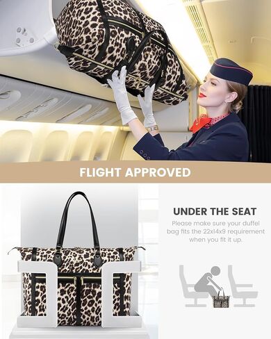 LoveVook Travel Weekender 4-in-1 Duffle مع مقصورة الأحذية ، وحمل على حقيبة ليلة وضحاها ، وحقيبة أدوات الزينة والجيب الرطب ، وحمل كبير لمستشفى توصيل النساء in Kuwait