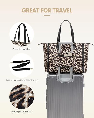 LoveVook Travel Weekender 4-in-1 Duffle مع مقصورة الأحذية ، وحمل على حقيبة ليلة وضحاها ، وحقيبة أدوات الزينة والجيب الرطب ، وحمل كبير لمستشفى توصيل النساء in Kuwait