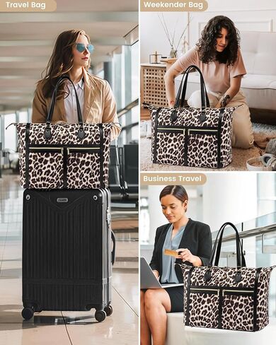 LoveVook Travel Weekender 4-in-1 Duffle مع مقصورة الأحذية ، وحمل على حقيبة ليلة وضحاها ، وحقيبة أدوات الزينة والجيب الرطب ، وحمل كبير لمستشفى توصيل النساء in Kuwait