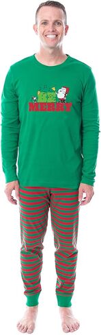 INTIMO Peanuts Christmas Santa Snoopy Be Merry Tight Fit Cotton Matching Family Pajama Set in Saudi Arabia