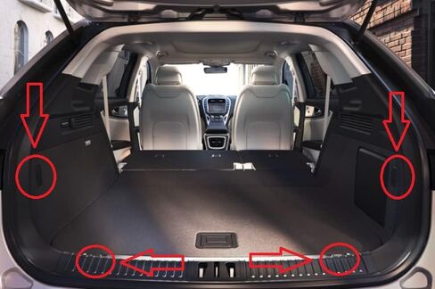 Rear Trunk Organizer Cargo Net for Lincoln Nautilus 2019–2023 – Envelope Style Cargo Net for SUV – Premium Mesh Car Trunk Organizer Vehicle Carrier Storage – Compatible with Nautilus in Saudi Arabia