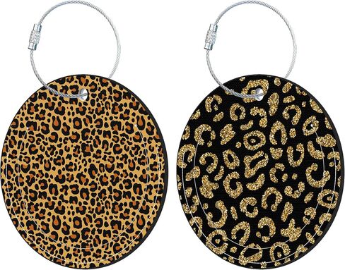 Round Cute Luggage Tags 2 Pack Colorful Abstract Retro Wavy Creative Baggage Tags,Cruise Travel Baggage Suitcases Tag with Stainless Steel Loop ID Tag Privacy Flap in Kuwait