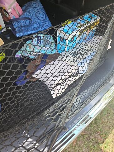 Trunk Organizer Cargo Net for Toyota Highlander 2008-2013 – Envelope Style Cargo Net for SUV-Premium Mesh Car Trunk Organizer Vehicle Carrier Storage - Compatible with Highlander in Saudi Arabia