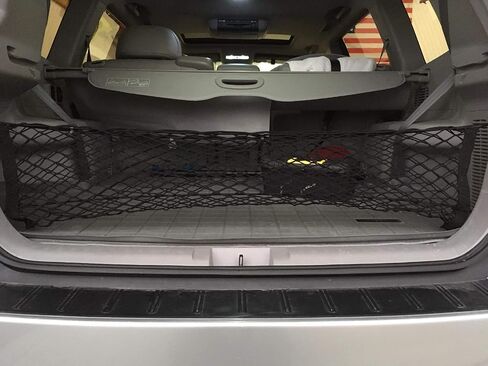 Trunk Organizer Cargo Net for Toyota Highlander 2008-2013 – Envelope Style Cargo Net for SUV-Premium Mesh Car Trunk Organizer Vehicle Carrier Storage - Compatible with Highlander in Saudi Arabia