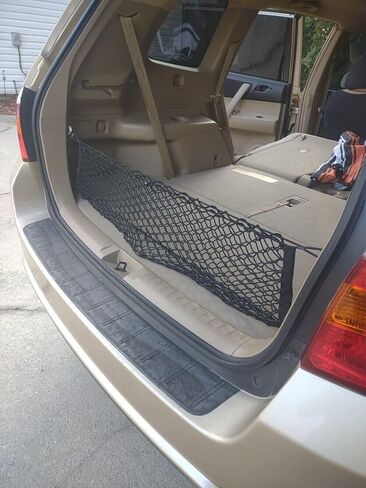 Trunk Organizer Cargo Net for Toyota Highlander 2008-2013 – Envelope Style Cargo Net for SUV-Premium Mesh Car Trunk Organizer Vehicle Carrier Storage - Compatible with Highlander in Saudi Arabia