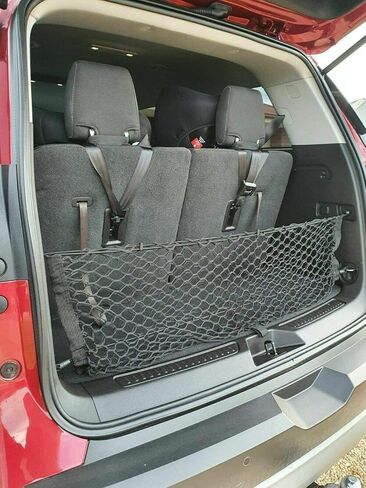 Net Cargo منظم الجذع الخلفي لشبكة GMC Acadia 2017-2023 - شبكة البضائع على طراز المغلف لسيارات الدفع الرباعي - Mesh Mesh Mesh Car Trunk Organizer Carrier Carrier -Compatible مع GMC Acadia in Saudi Arabia