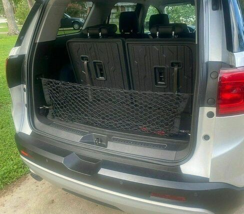 Net Cargo منظم الجذع الخلفي لشبكة GMC Acadia 2017-2023 - شبكة البضائع على طراز المغلف لسيارات الدفع الرباعي - Mesh Mesh Mesh Car Trunk Organizer Carrier Carrier -Compatible مع GMC Acadia in Saudi Arabia