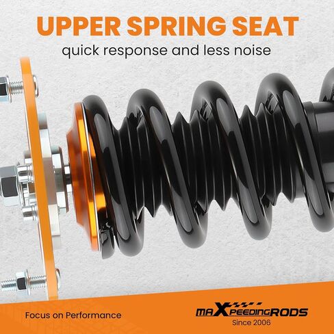 maXpeedingrods Coilovers for Toyota Corolla 2009-2019, for Toyota Matrix (E140) LE 2009-2014, Spring Shock Absorber, Adjustable Height Coilovers Suspension Kit Struts, Amortiguador Lowering Kit Gold in Saudi Arabia