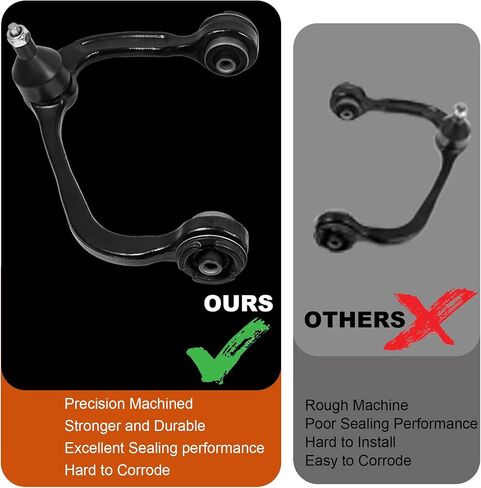 Front Upper Control Arm Assembly with Ball Joints - Compatible with 2009-2010 Dodge Ram 1500 PICKUP 2011-2018 Ram 1500 - Replaces K643073 K643074 K620634 K621897 - Left & Right Kit in Saudi Arabia