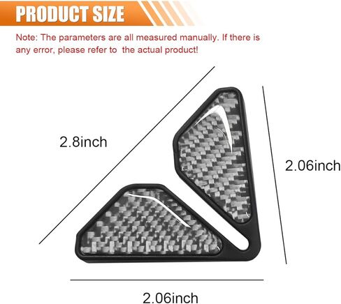 2PCS Car Door Protector Edge Guards for Door Corner, Carbon Fiber Anti-Collision Front Doors Corner Protector Self-Adhesive Sticker, Universal Vehicle Decoration Accessories (Silver) in Kuwait