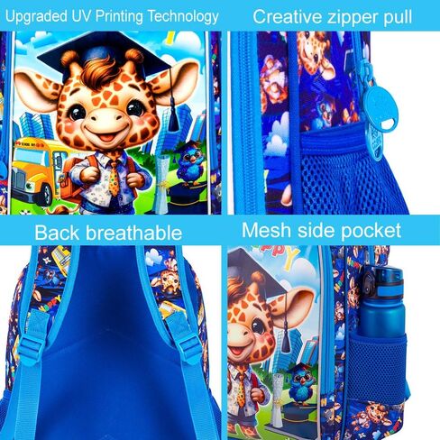 AGSDON 3PCS Backpacks for Girls, 16" Elementary Kids Backpack Preschool School Bookbags and Lunch Box in Kuwait