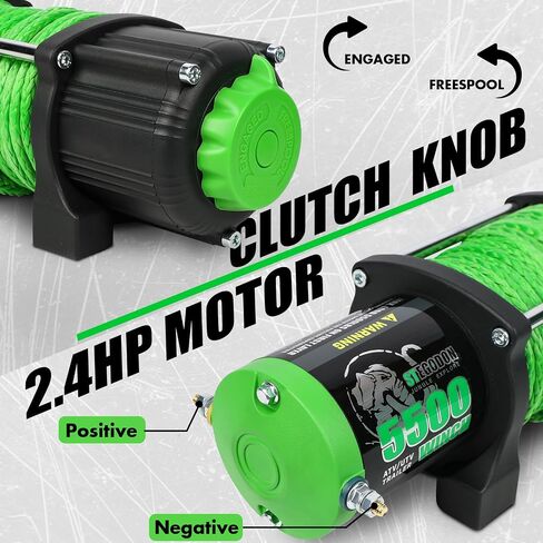 4500 lb ATV/UTV Electric Winch 12V Waterproof Electric Winch Off-Road Synthetic Rope Winch for ATV UTV Towing Trailer Winches with 2 Wireless remotes,Winch Stopper and Winch Mounting Plate in Saudi Arabia