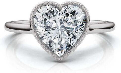 1 CT-5 CT Moissanite خاتم الخطوبة ، 10K/14K/18K الذهب الصلب و 925 الفضة الاسترليني ، مجموعة خاتم الزفاف ، Milgrain Bezel Solitaire لها in Saudi Arabia