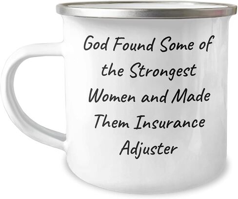 Insurance Adjuster Camping Mug, Funny Quote, Valentine's Unique Gifts from Men to Women, Friends, Coworkers, Family, Unique Gifts for Insurance Adjuster, Camping Lovers in Saudi Arabia
