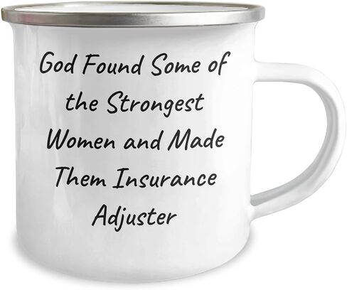 Insurance Adjuster Camping Mug, Funny Quote, Valentine's Unique Gifts from Men to Women, Friends, Coworkers, Family, Unique Gifts for Insurance Adjuster, Camping Lovers in Saudi Arabia