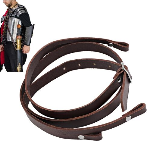 Armory Replicas™ Roman Gladius Baldric – Adjustable Genuine Leather Sword Holder for Roman Sword, Customizable Fit, Steel Buckle in Saudi Arabia