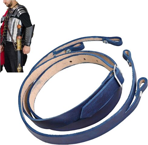 Armory Replicas™ Roman Gladius Baldric – Adjustable Genuine Leather Sword Holder for Roman Sword, Customizable Fit, Steel Buckle in Saudi Arabia