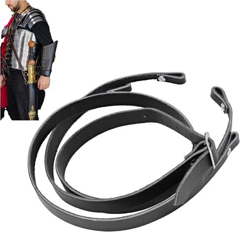 Armory Replicas™ Roman Gladius Baldric – Adjustable Genuine Leather Sword Holder for Roman Sword, Customizable Fit, Steel Buckle in Saudi Arabia