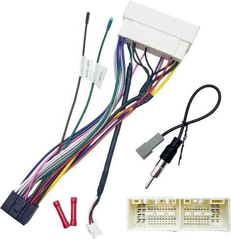 16Pin ISO Aftermarket Radio Harness Adapter for Hyundai 2015-2020 KIA 2016-2020, 16Pin Android Car Stereo Wiring Harness with SWC Reverse RCA Input Cable for Elantra Tucson Sonata K2 K3 K4 in Saudi Arabia